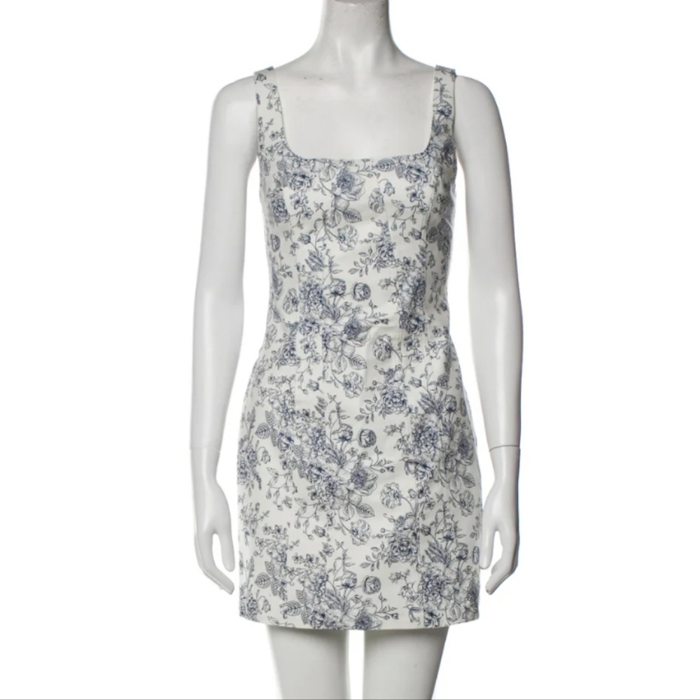 NWT Christian Lacroix floral print mini dress